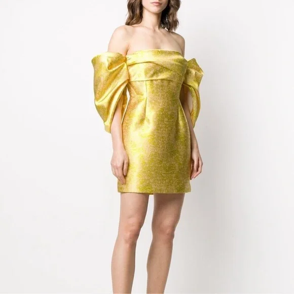 Solace London | Dresses | Solace London Elina Off The Shoulder Puff Sleeve  Mini Dress | Poshmark